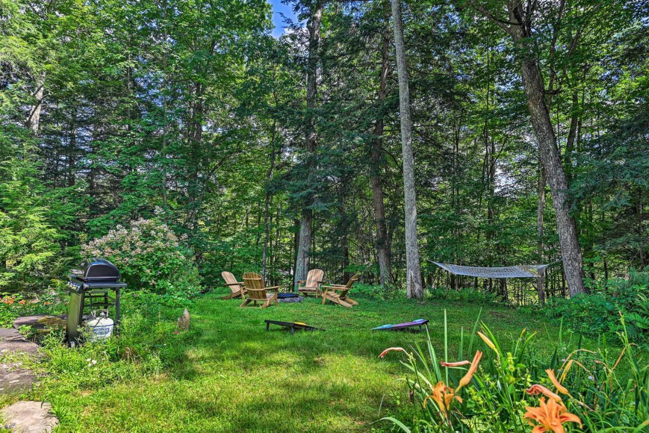 Secluded Streamside Home With Hot Tub Margaretville Eksteriør bilde